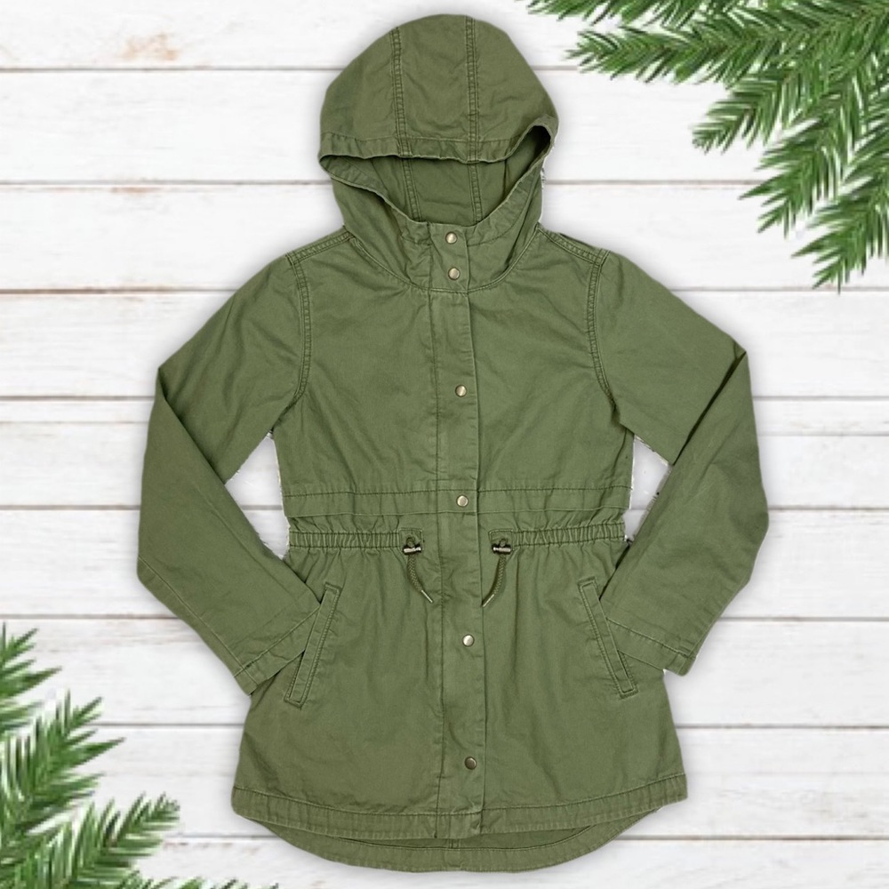 Old Navy utility jacket, big girls XL (14), army green